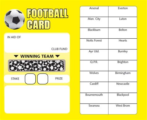 for Our Team Football Fundraising Scratch Off Cards (20 Cards .
